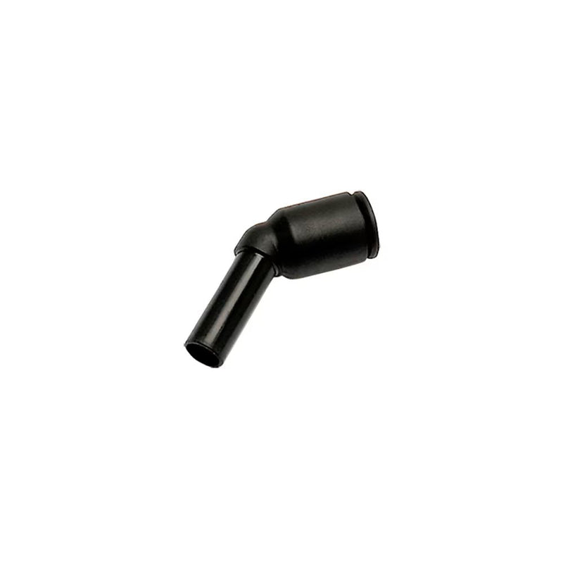 3180 10 00 by Parker | Legris Plug-In Fittings | 10 mm Push-to-Connect x 10 mm Tube Stem | 53 mm Length | 45° Elbow | Polymer