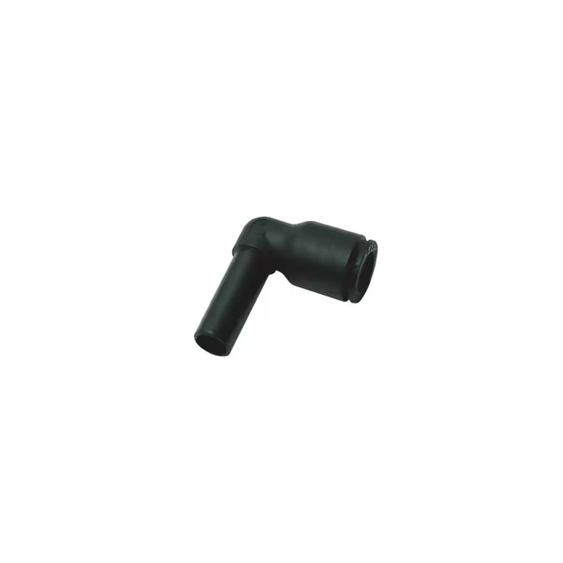 3182 56 60 by Parker | Legris Plug-In Fittings | 1/4" Push-to-Connect x 3/8" Tube Stem | 1.52" Length | 45° Elbow | Polymer