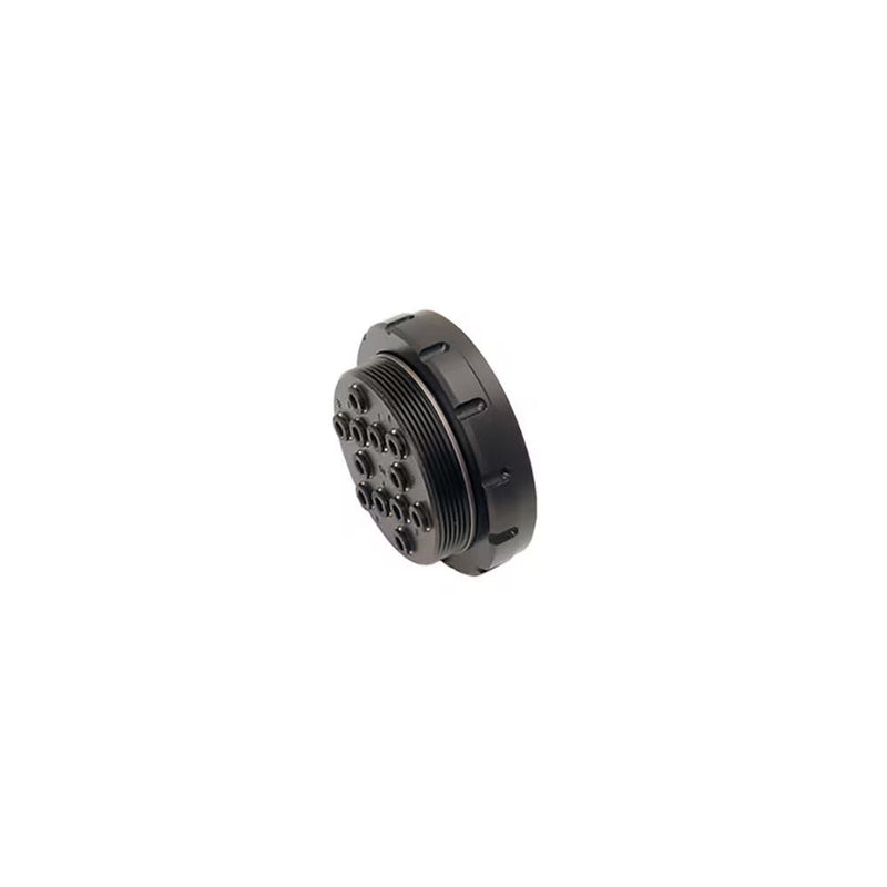 3321 06 00 07 by Parker | Legris Modular Plug-In Connectors | 6 mm Tube Size x M46x1.5 Female Metric Thread x M40x1.5 Female Metric Thread | 7 Outlets | Straight | Polymer