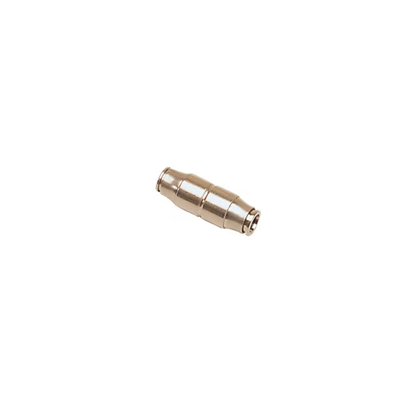 3206 03 00 by Parker | Legris Tube Connector | 3 mm Tube Size | 17 mm Length | Straight | Nickel-Plated Brass | Pack of 10