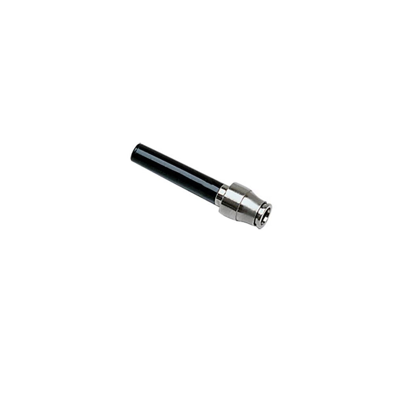 3266 03 04 by Parker | Legris Plug-In Reducer | 3 mm Tube Size (D) x 4 mm Tube Size (D1) | 28 mm Length | Straight | Nickel-Plated Brass