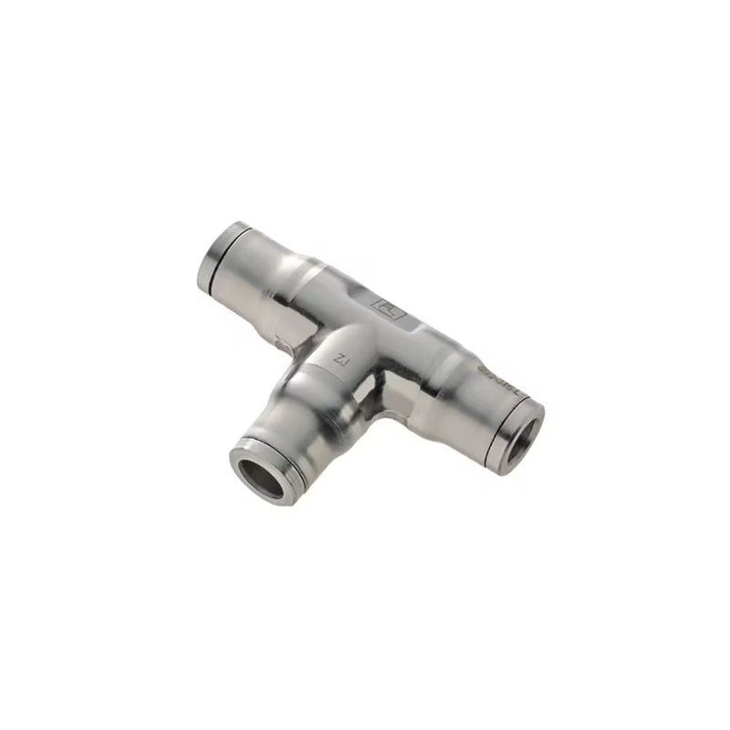 3804 60 00 by Parker | Legris Tube-to-Tube Fitting | 3/8" Tube Size | 58 mm Length | Tee | 316L Stainless Steel | Pack of 5