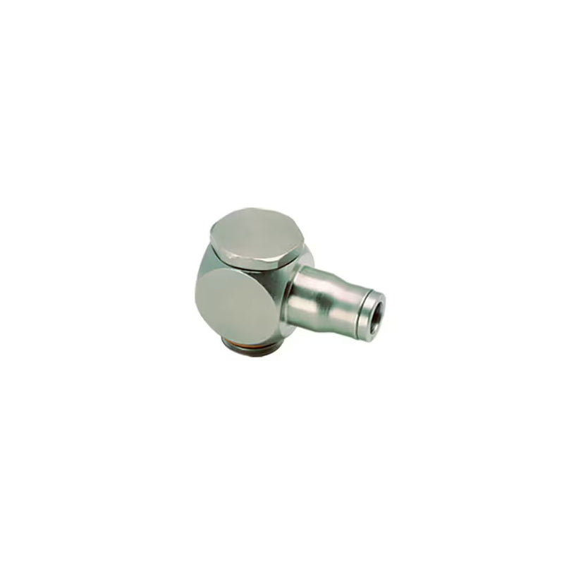 3618 06 10 by Parker | Legris Stud Fitting | 6 mm Tube Size x 1/8" Male BSPP Thread | 31.5 mm Length | Banjo | Nickel-Plated Brass