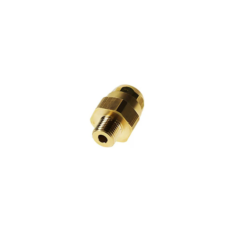 6101 06 60 by Parker | Legris Stud Fitting | 6 mm Tube Size x M10x1 Male M10 Metric Thread | 17 mm Hex | Straight | Brass | Pack of 10