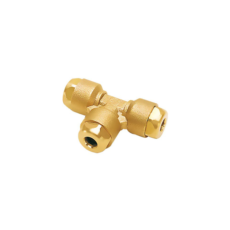 6104 06 00 by Parker | Legris Tube-to-Tube | 6 mm Tube Size | 51 mm Length | Tee | Brass