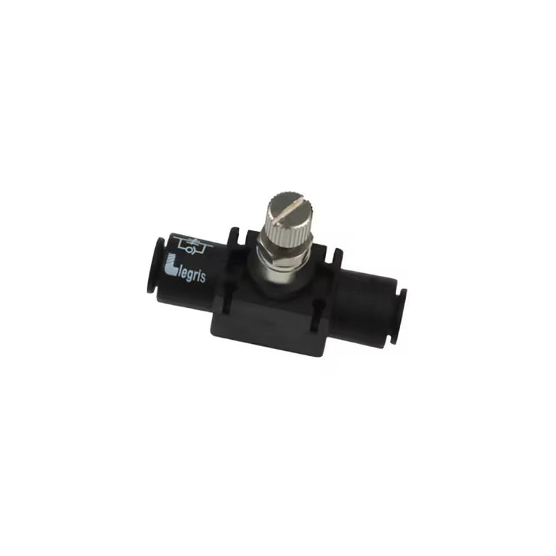 7770 04 00 by Parker | Legris In-Line One-Way Flow Regulator | 4 mm Tube Size | 5 mm Hex | 36 mm Length | Straight | Polymer