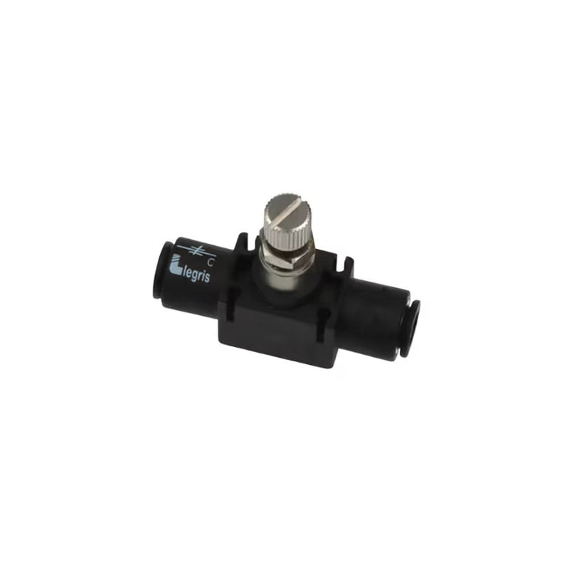 7772 08 00 by Parker | Legris Bi-Directional In-Line Flow Regulator | 8 mm Tube Size | 11 mm Hex | 58 mm Length | Straight | Polymer
