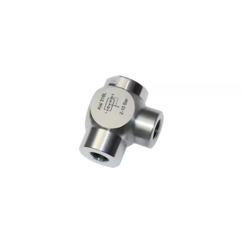 7899 00 21 by Parker | Legris Quick Exhaust Valve | 1/2" Female BSPP Thread | 54 mm Length | 90° Elbow | 316L Stainless Steel