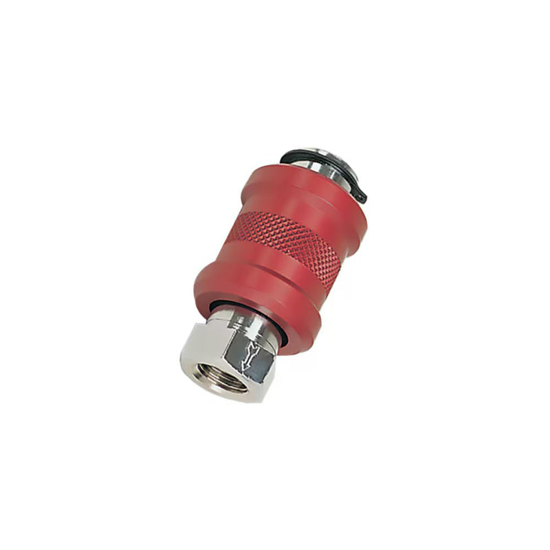 0669 10 17 by Parker | Legris 3/2 Sleeve Valve | 10 mm Tube Size x 3/8" Female BSPP Thread | 22 mm Hex | 68 mm Length | Straight | Nickel-Plated Brass