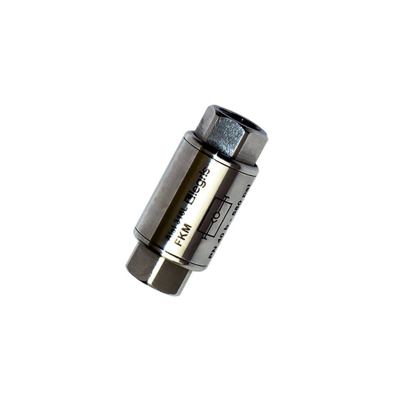 4890 17 17 by Parker | Legris Non-Return Valve | 3/8" Female BSPP Thread | 67 mm Length | Straight | 316L Stainless Steel