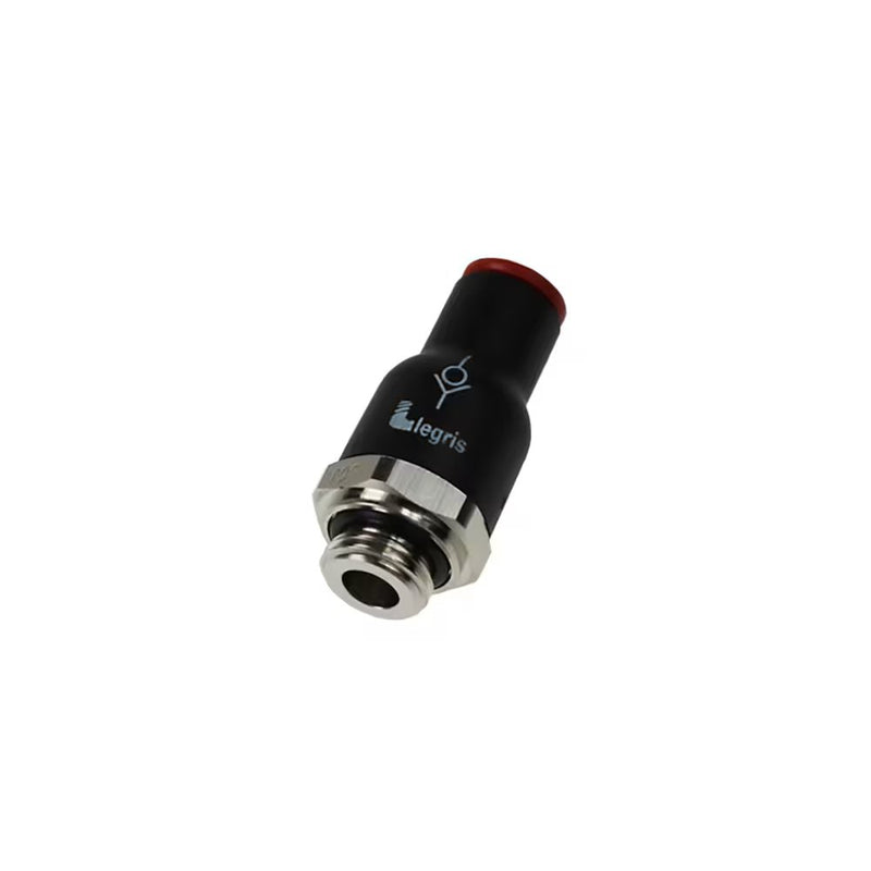 7994 04 10 by Parker | Legris In-Line Non-Return Valve | 4 mm Tube Size x 1/8" Male BSPP Thread | 16 mm Hex | 33.5 mm Length | Straight | Polymer