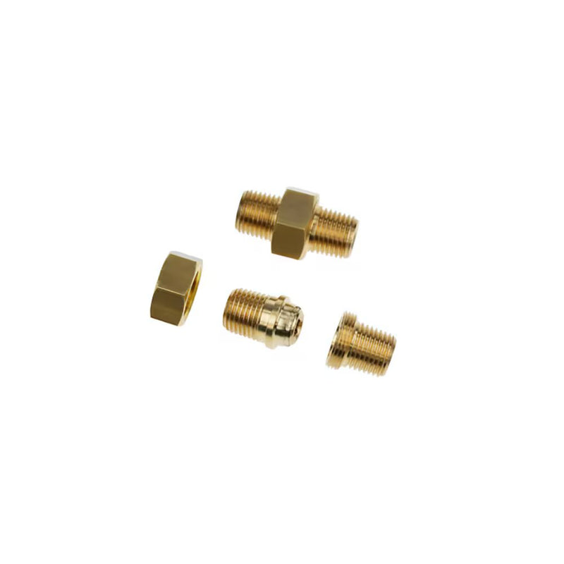 0929 01 21 by Parker | Legris 3 Piece w/ Seal | 1/2" Male BSPT Thread | 27 mm Hex | 45 mm Length | Straight | Brass | Pack of 10