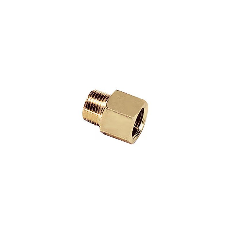 0167 27 28 by Parker | Legris Adapter | 3/4" Male BSPT Thread x 3/4" Female NPT Thread | 32 mm Hex | 39.5 mm Length | Straight | Brass | Pack of 10
