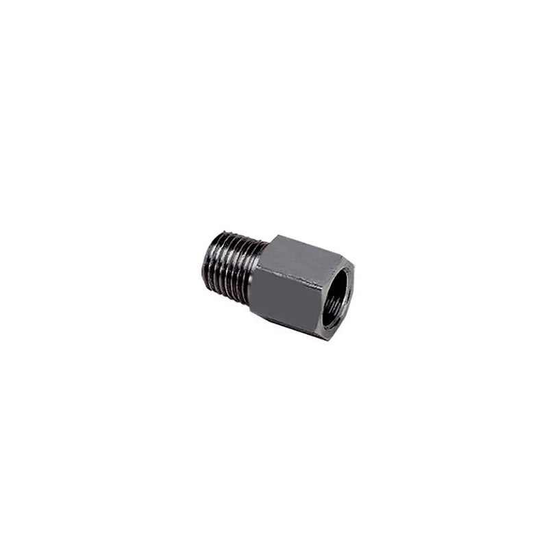 1864 22 21 by Parker | Legris Adapter | 1/2" Male NPT Thread x 1/2" Female BSPP Thread | 27 mm Hex | 39.5 mm Length | Straight | 316L Stainless Steel