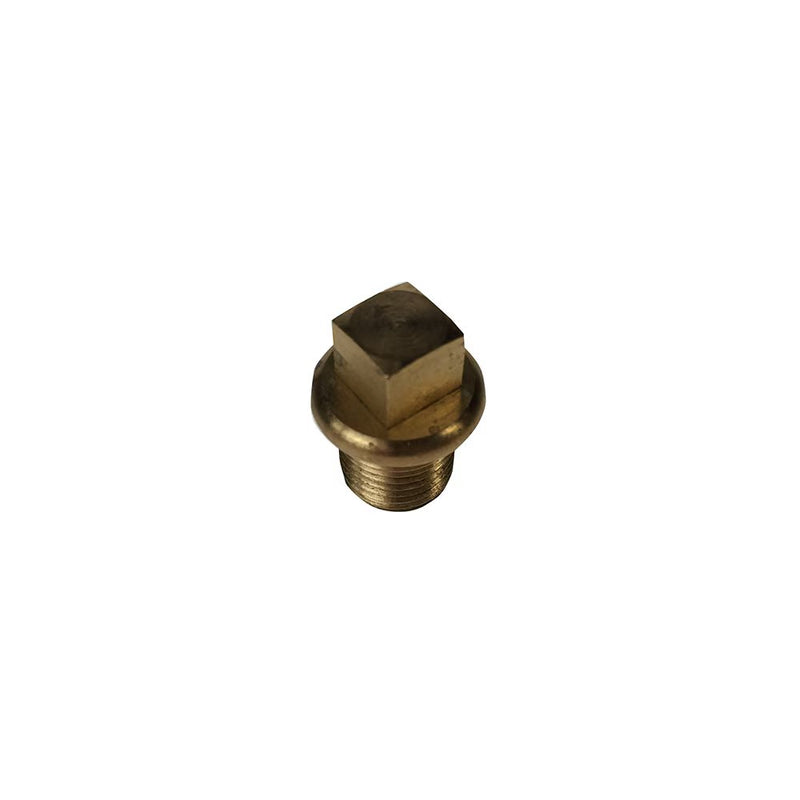 0209 13 00 by Parker | Legris Square Head Plug | 1/4" Male BSPT Thread | 8 mm Square | Brass