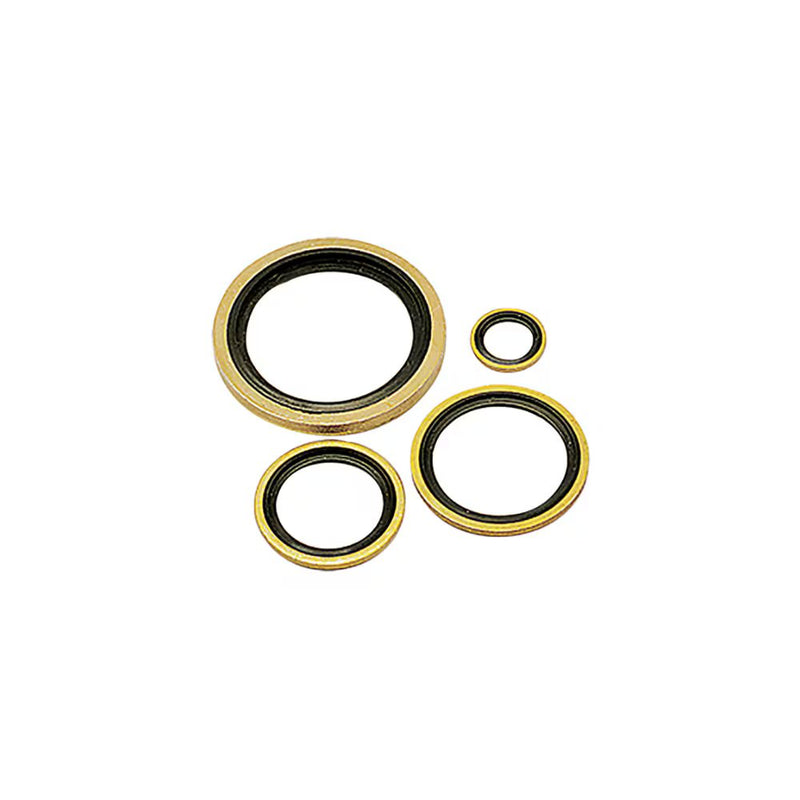 0139 10 00 by Parker | Legris Bi-Material Captive Sealing Washer | 1/8" Thread Size | 14 mm OD | Zinc-Plated Steel