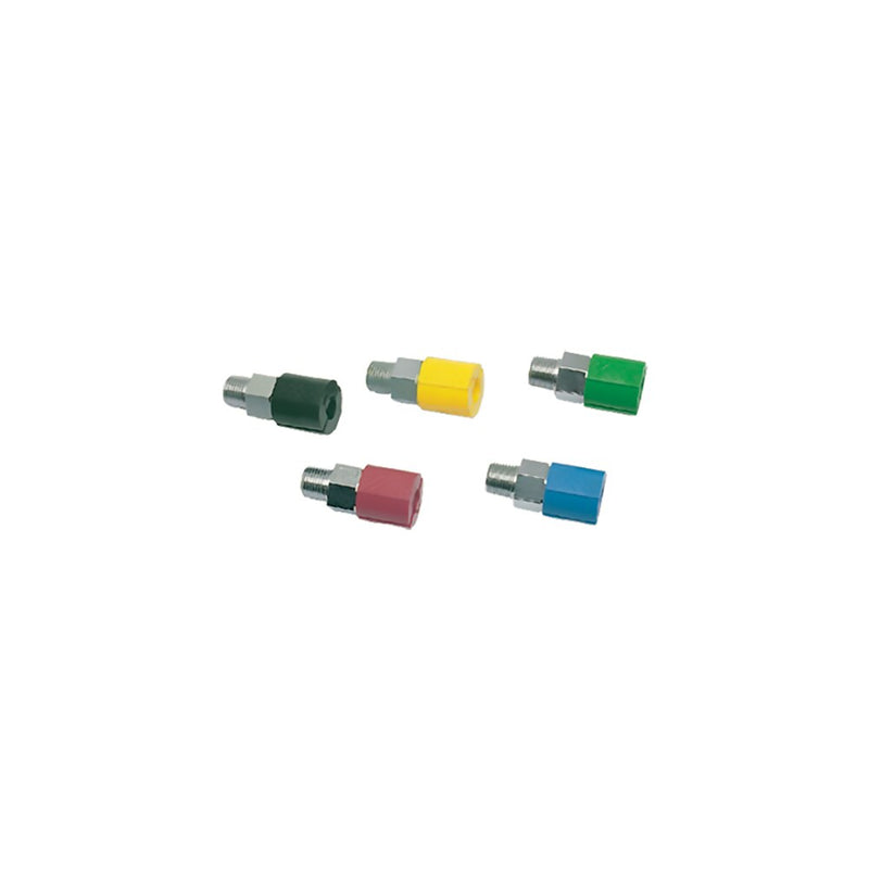 0171 03 10 02 by Parker | Legris Coupler Quick Disconnect | 3 Diameter Nominal x 1/8" Male BSPT Thread | 13 mm Hex | Green | Straight | Nickel-Plated Brass