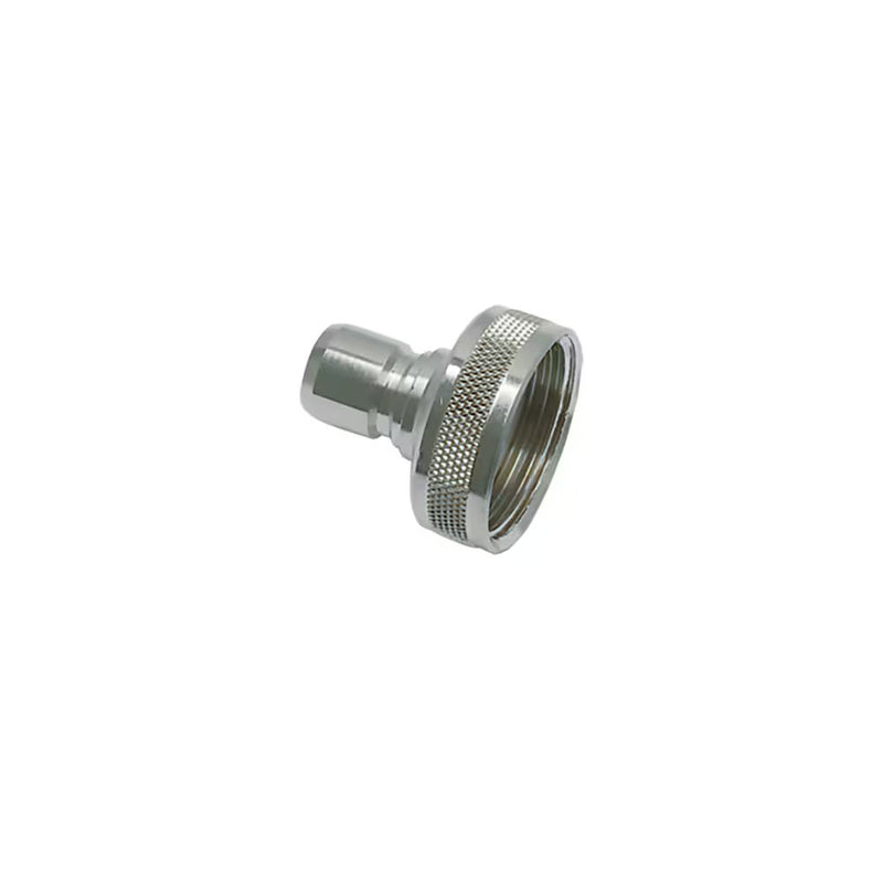 2296 12 27 by Parker | Legris Plug Quick Disconnect | 3/4" Female BSPP Thread | 30 mm Hex | 38 mm Length | Straight | Nickel-Plated Brass | Pack of 5