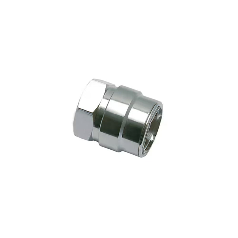 2272 18 34 by Parker | Legris Coupler Quick Disconnect | 1" Female BSPP Thread | 36 mm Hex | 45 mm Length | Straight | Nickel-Plated Brass