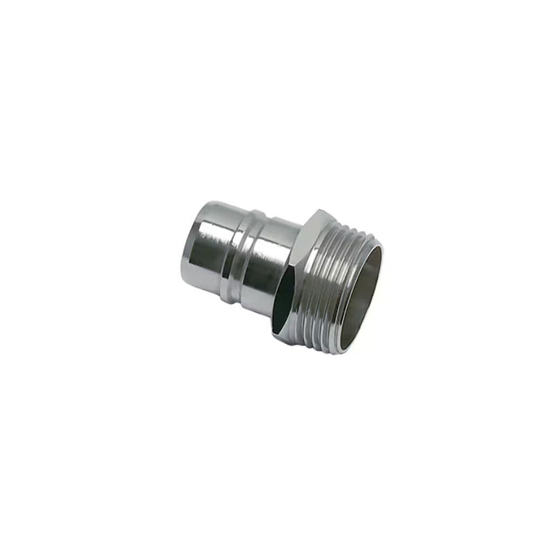 2294 18 27 by Parker | Legris Coupler Quick Disconnect | 3/4" Male BSPP Thread | 27 mm Hex | 42.5 mm Length | Straight | Nickel-Plated Brass