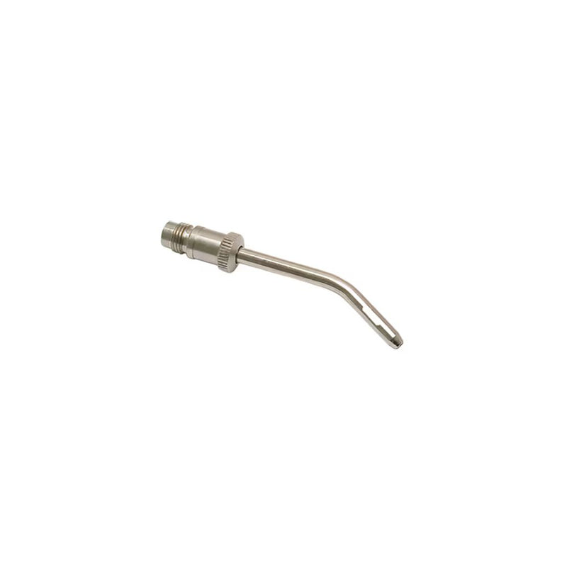 0690 06 00 by Parker | Legris Safety Angled Nozzle | M12x1.25 Male Metric Thread | 94 mm Length | 45° Elbow | Nickel-Plated Brass