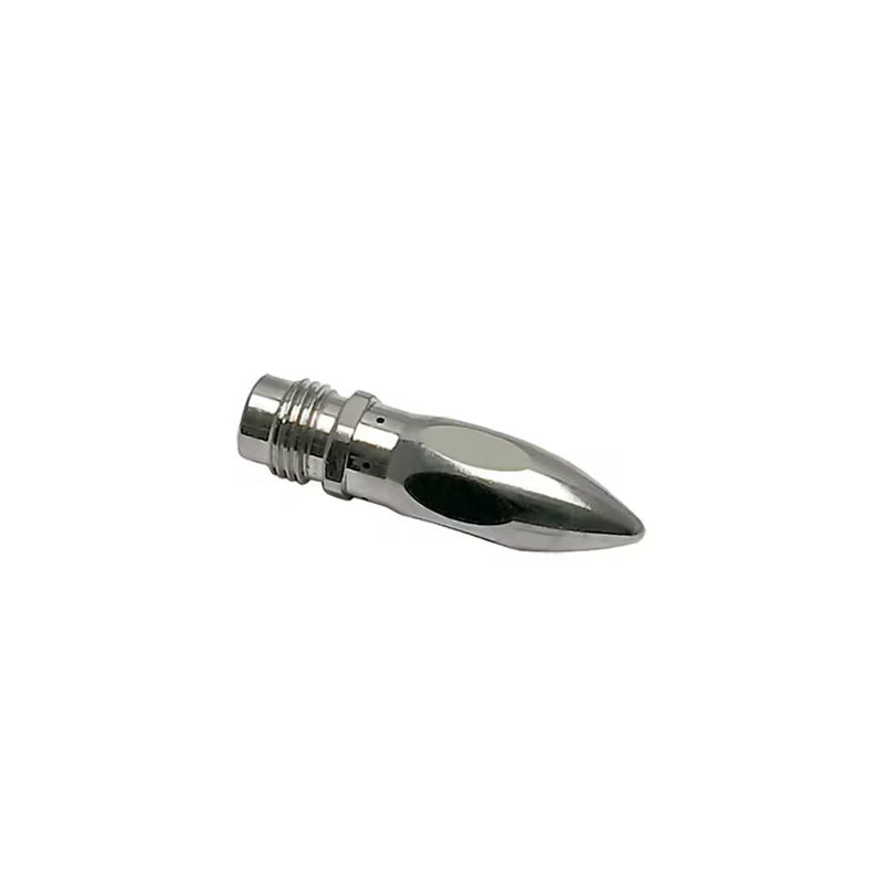 0690 08 00 by Parker | Legris COANDA Nozzle | M12x1.25 Male Metric Thread | 47.5 mm Length | Straight | Nickel-Plated Brass