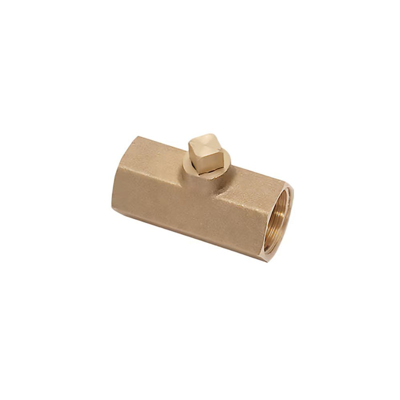 0497 13 27 by Parker | Legris Square Stem Ball Valve | 3/4" Female BSPP Thread | 30 mm Hex | Straight | Brass
