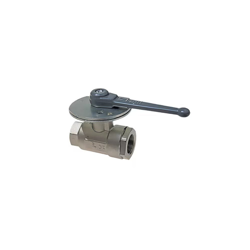 0432 10 17 by Parker | Legris In-Line Lockable Ball Valve | 3/8" Female BSPP Thread | 24 mm Hex (F) | 24 mm Hex (F1) | Straight | Nickel-Plated Brass