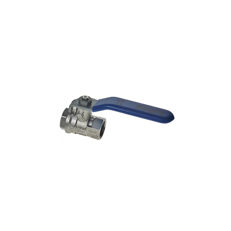 4902 25 34 by Parker | Standard In-Line Ball Valve | 1" Female BSPP Thread | 38 mm Hex | Straight | Nickel-Plated Brass