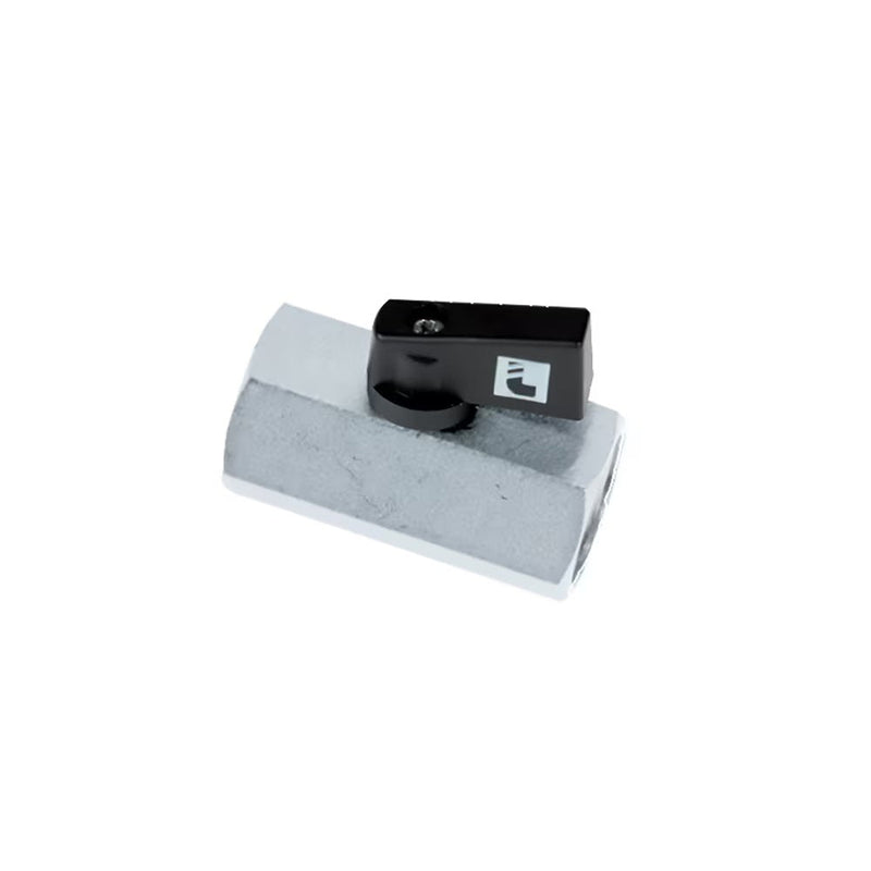 4992 00 21 by Parker | Standard Compact In-Line Ball Valve | 1/2" Female BSPP Thread | 25 mm Hex | 49 mm Length | Straight | Chromium Brass | Pack of 5