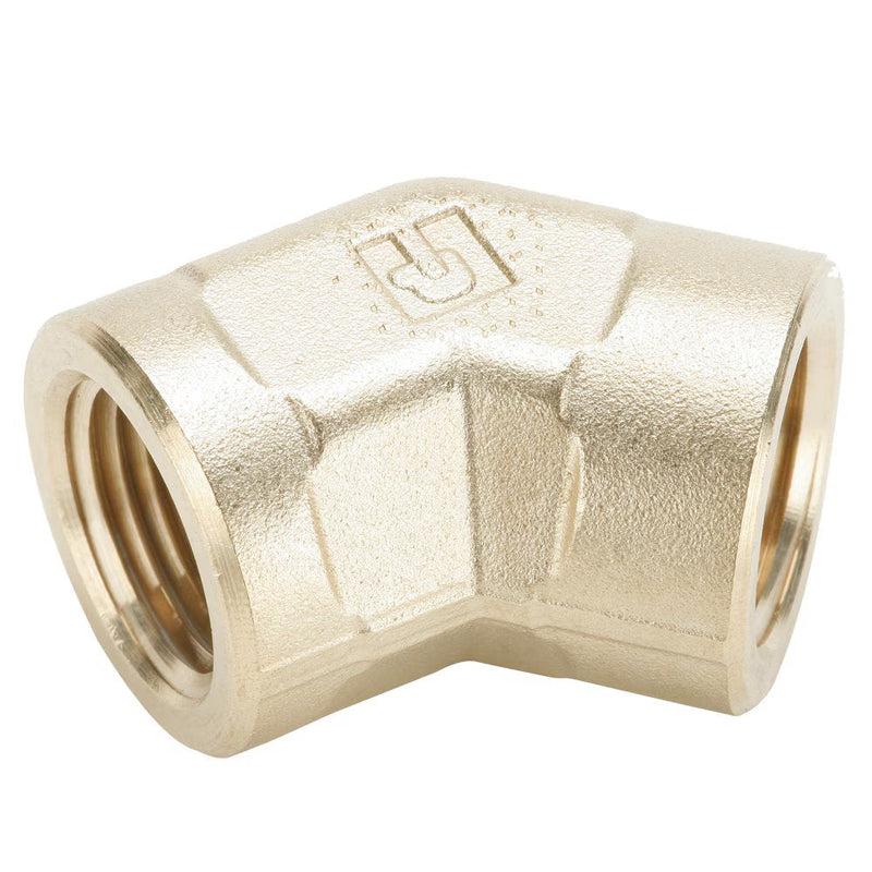 1201P-8-8 by Parker | 1/2" Female Pipe Thread | 45° Elbow | Brass | Pack of 5