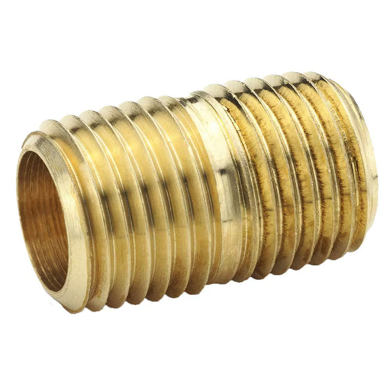 215PN-12 by Parker | Close Nipple | 3/4" Male Pipe Thread | 1.31" Length | Straight | Brass | Pack of 10