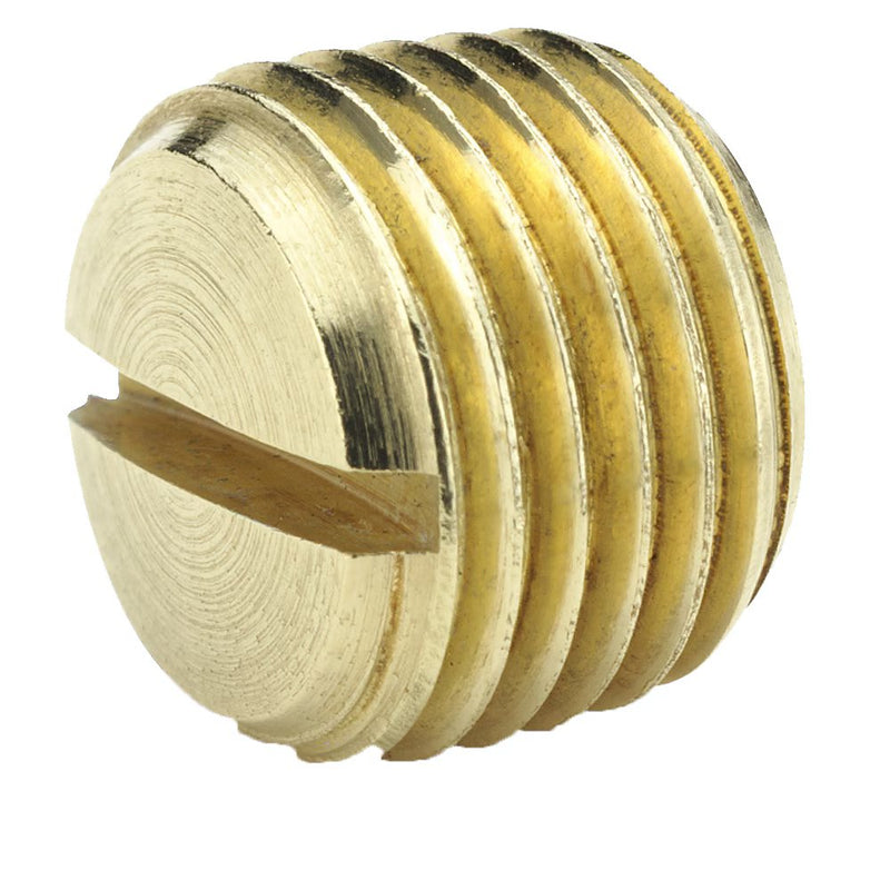 220P-4 by Parker | Slotted Head Plug | 1/4" Pipe Thread | .42" Length | Brass | Pack of 10