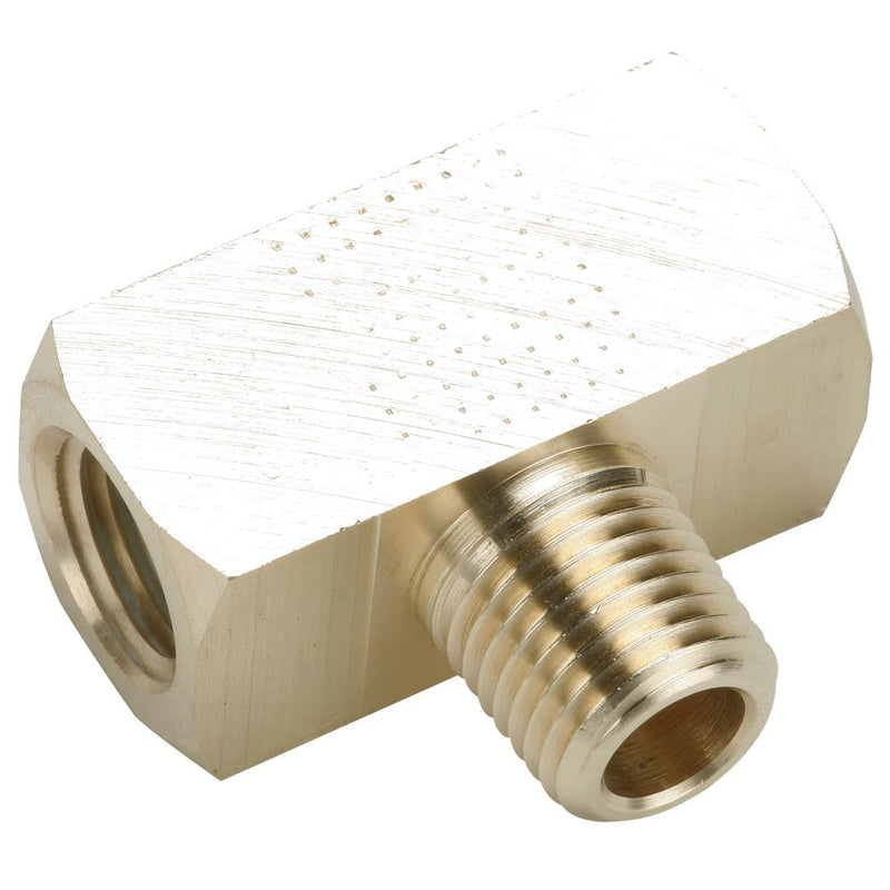 2224P-8 by Parker | 1/2in Female NPTF x 1/2in Male NPTF | 2.18" Length | Tee | Brass | Pack of 10