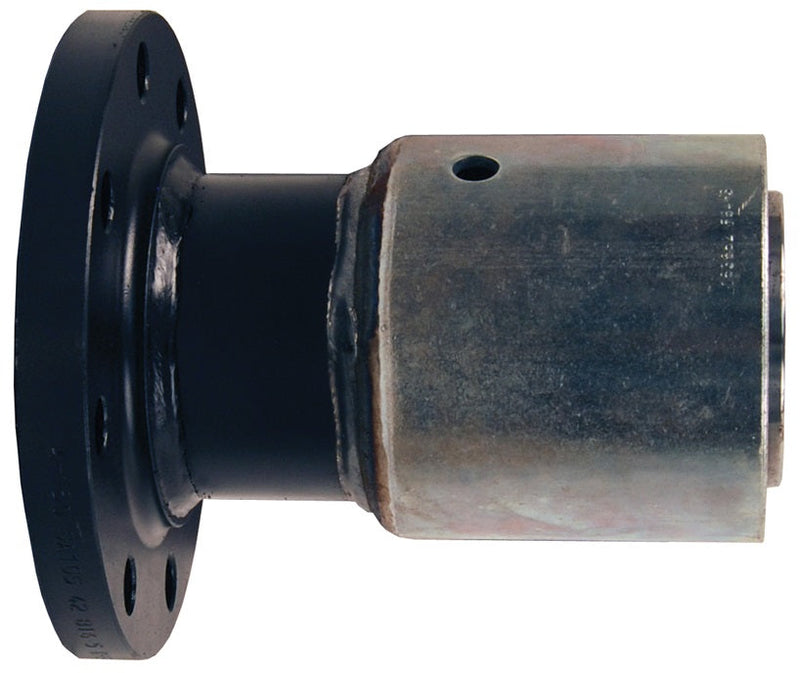 64P1SO15 by Dixon Valve | Holedall® External Swage | Fixed Flange Assembly | 4" Hose ID | Hose OD: From 4-40/64" to 4-44/64" | Carbon Steel