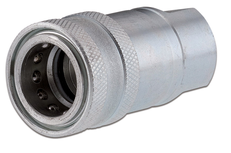QTF-1212-FNPR ARGUS by Kuriyama | Hydraulic Quick Disconnect Coupling | QT Series | Ball Industry Standard ISO 5675 | -12 ISO 5675 x -12 Female NPTF | Socket | Galvanized Steel