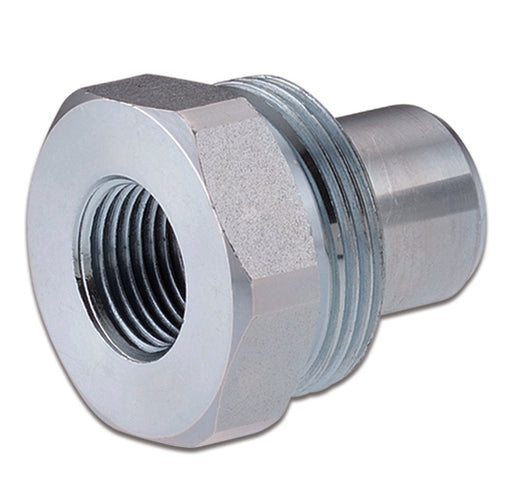 QXM-0606-MNPT ARGUS by Kuriyama | Hydraulic Quick Disconnect Coupling | QX Series | Screw Coupling Poppet | -06 ISO 14540 x -06 Female NPTF | Plug | Galvanized Steel