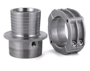 C654826 OROFLEX® WELL by Kuriyama | Conical Coupling | 4" Male NPT x Hose Barb | With Drain Hole | 316 Stainless Steel