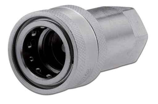 QAF-0808-FNPR ARGUS by Kuriyama | Hydraulic Quick Disconnect Coupling | QA-ISO-A | Poppet Standard ISO 7241 A | -08 ISO 7241 A x -08 Female NPTF | Socket | Galvanized Steel