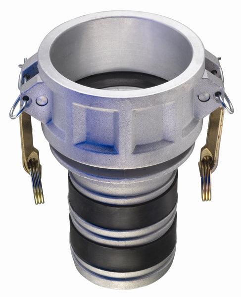 AL-CLF600 by Kuriyama | EZ-Seal™ Leak Resistant Cam & Groove Fitting | AL-CLF Series | Part C | 6" Female Coupler x 6" Hose Shank | Aluminum