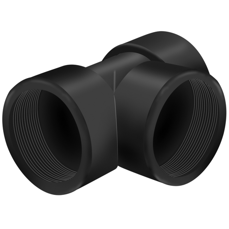85700150 (150 POLY TEE) by PT-Coupling | Tee Adapter | 1-1/2" Female NPT x 1-1/2" Female NPT x 1-1/2" Female NPT | Polypropylene