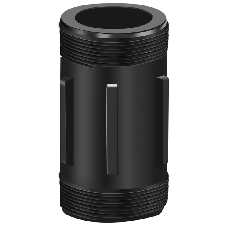85720125 by PT-Coupling | 125 POLY NIPPLE SHORT | 1-1/4" Male NPT x 1-1/4" Male NPT | Polypropylene