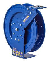 EZ-P-BLL-350 by Coxreels | P Pure Flow Series | 300 PSI EZ-Coil Safety Spring Driven Hose Reel for Breathing Air & Clean Fluids | 3/8" Hose ID, 3/8" FNPT Inlet | Steel | 50ft Capacity, Hose Not Included