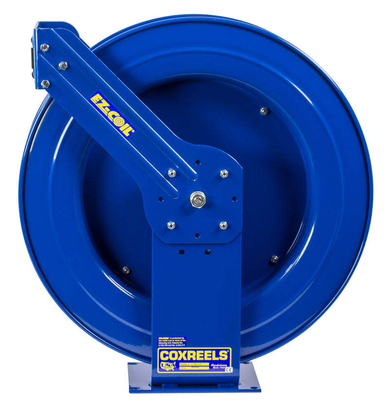 EZ-TBLL-3100 by Coxreels | T Pure Flow Series | 300 PSI EZ-Coil Safety Spring Driven Hose Reel for Breathing Air & Clean Fluids | 3/8" Hose ID, 3/8" FNPT Inlet | Steel | 100ft Capacity, Hose Not Included