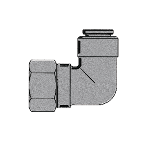 B-31170S-06-06 Breco by Foster | 3/8" Push-to-Connect x 3/8" Female NPSM Thread | 90° Elbow