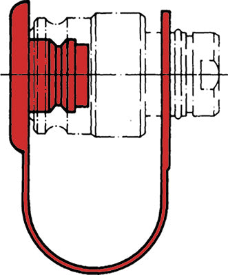 QAP-04 ARGUS by Kuriyama | Hydraulic Quick Disconnect Dust Plug for Female Socket | QA-ISO-A | Poppet Standard ISO 7241 A | for -04 Size | Red | Plastic