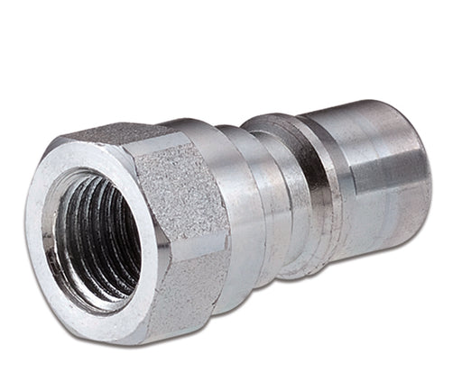 QBM-0404-FNPR ARGUS by Kuriyama | Hydraulic Quick Disconnect Coupling | QB-ISO-B | Poppet Standard ISO 7241 B | -04 ISO 7241 B x -04 Female NPTF | Plug | Galvanized Steel