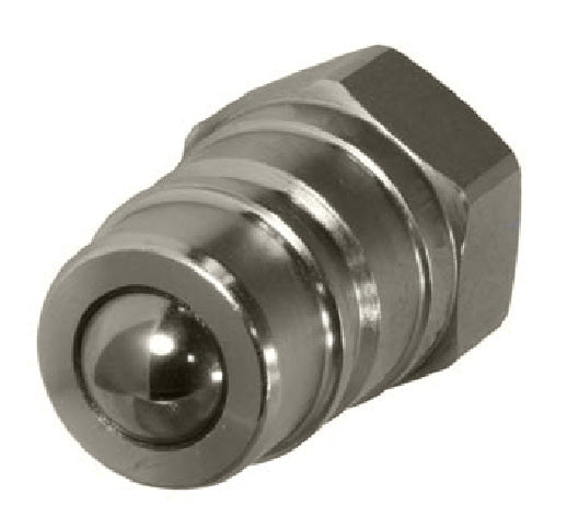 QC-AGBL12-M-08S by Couplamatic | Hydraulic Quick Coupler | AGBL Series | 1/2" Body Size x 3/4-16 Female SAE | Plug | Zinc Plated