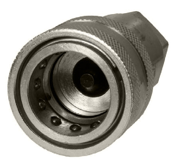 QC-AGPT06-M-06S by Couplamatic | Hydraulic Quick Coupler | AGPT Series | 1/4" Body Size x 9/16-18 Female SAE | Plug | Zinc Plated
