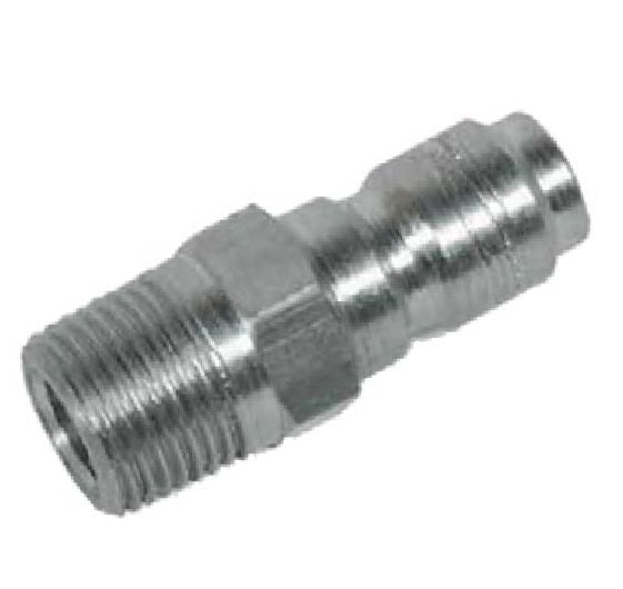 QC-PWSS06-M-04N-M by Couplamatic | Hydraulic Quick Coupler | PWSS Series | Pressure Wash | 1/4" Body Size x 1/4-18 | Male NPT | Plug | Stainless Steel